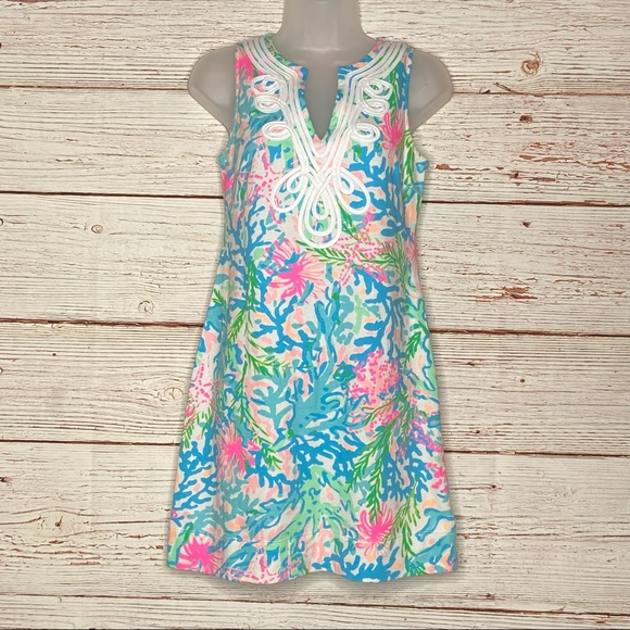 Lilly Pulitzer Harper Shift Dress in Coral Bay Sz XS - Picture 7 of 16